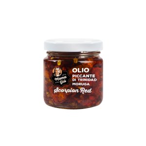 Olio con peperoncini Trinidad Moruga Scorpion Red